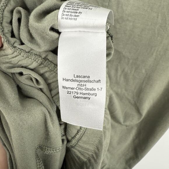 Lascana Venus Romper Short Sleeve V Neck Shorts Women size 8 Green - Picture 8 of 12